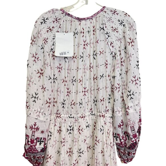 ISABEL MARANT ETOILE $890 Fratela printed cotton voile midi dress NWT Sz 34 US 2 - Picture 10 of 14